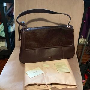 Radley of London Witley medium leather/calfhair shoulder bag